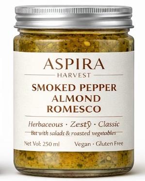 SMOKED PEPPER ALMOND ROMESCO